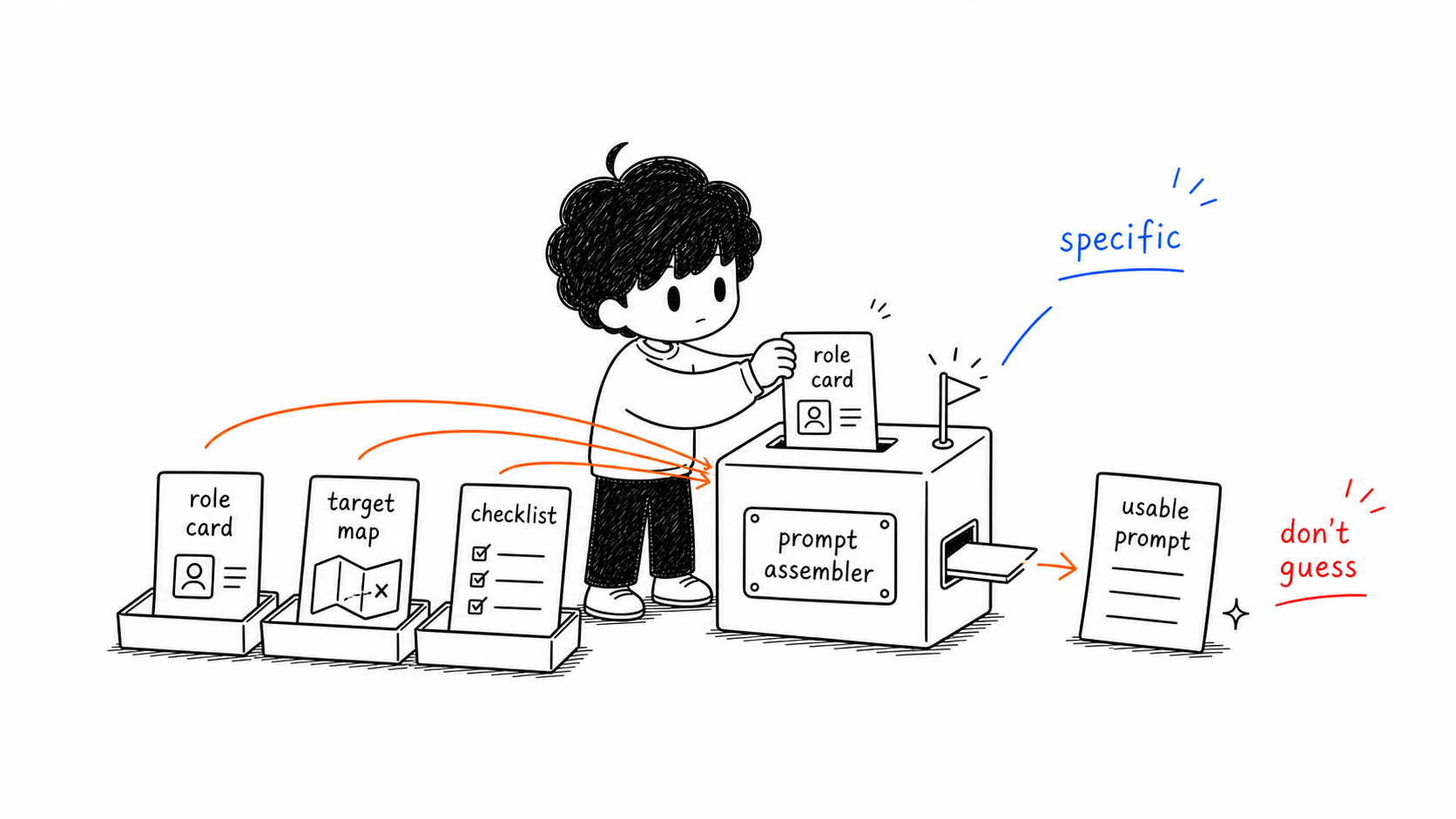Three-step prompting method