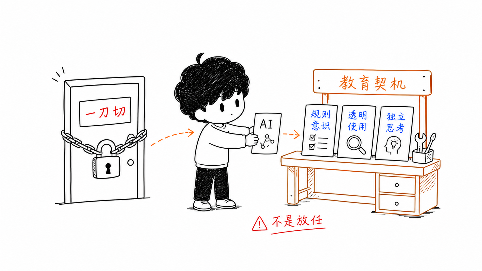 一刀切禁止与教育契机