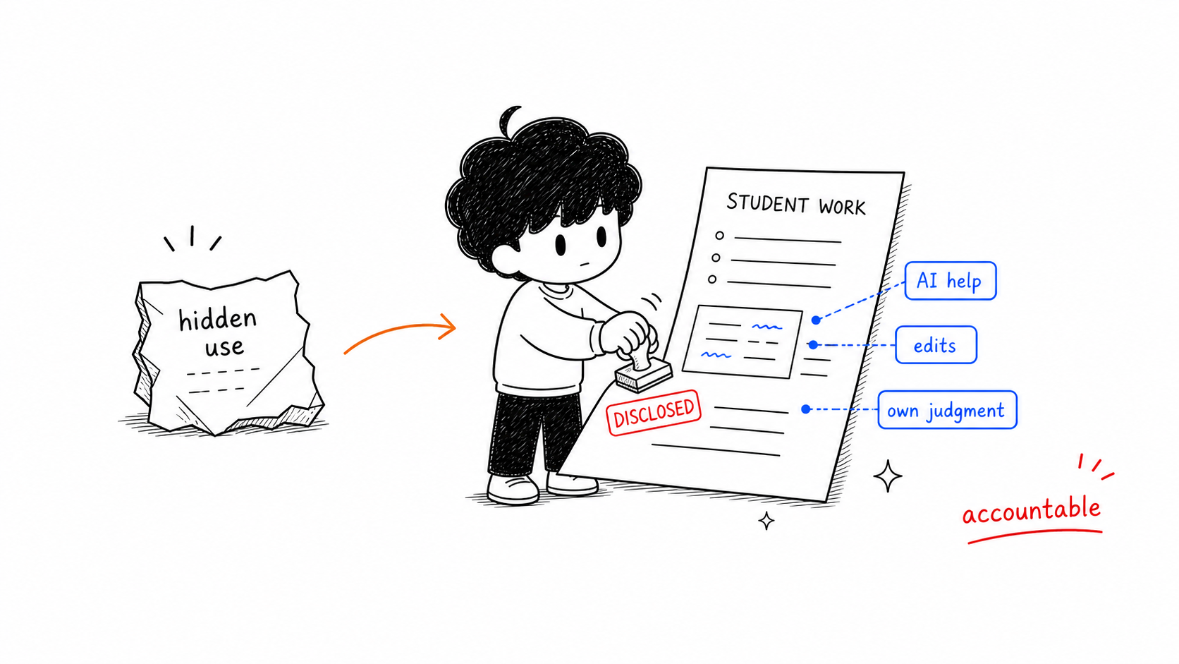 AI transparency annotation