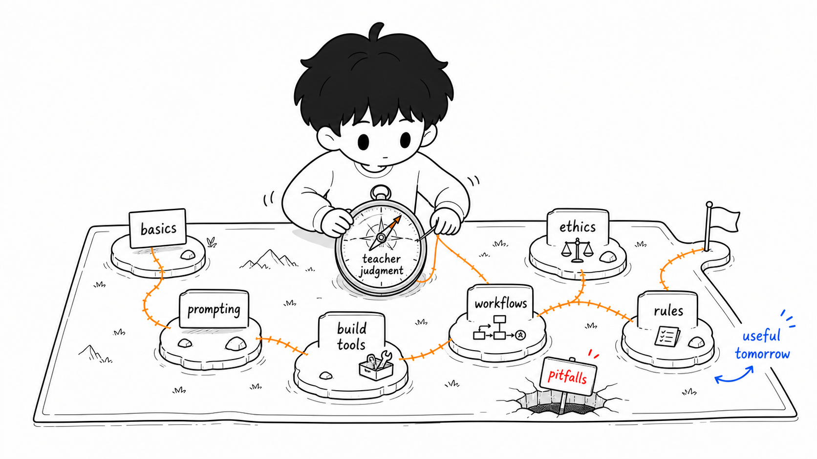 AI Guide for Teachers map